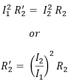 Equivalent Resistance of Transformer Winding - Formula