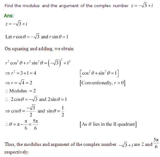 NCERT Maths Solutions Class 11th Chapter 5 Complex Numbers and Quadratic Equations