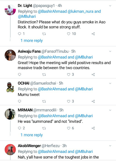  Nigerians bash Presidential media aide for saying Buhari will be the first African president to meet Donald Trump