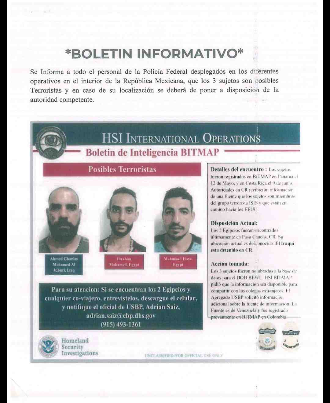 Supuesta presencia de 3 presuntos terroristas ligados a la organización de ISIS en Centroamérica. Policia%2Bfederal%2B2
