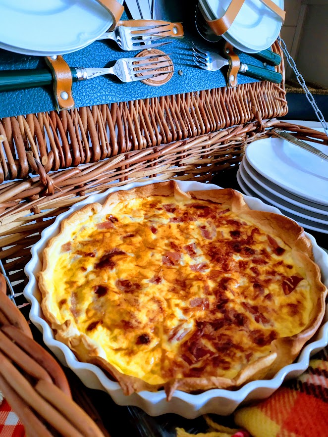 French Food Friday Ham & Cheese Quiche