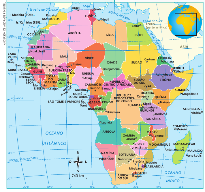 Blog De Geografia Países Da África E Suas Capitais 1188