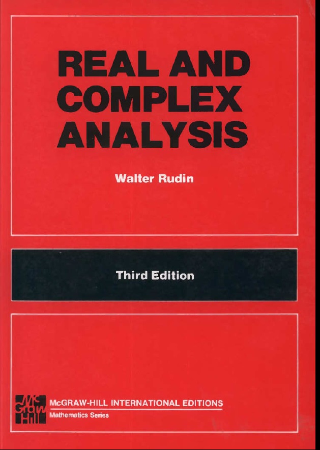 Real and Complex Analysis ,Third Edition