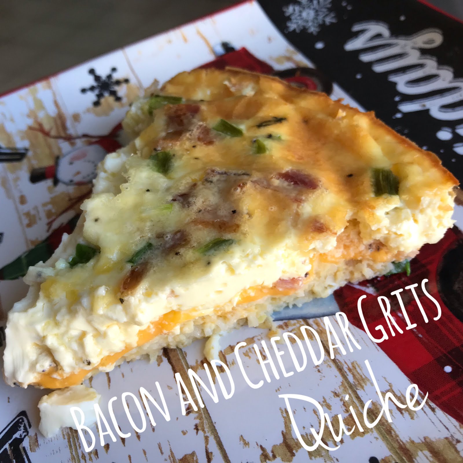 Prairie Girl in the Big, Scary World *Recipe* Bacon & Cheddar Grits Quiche