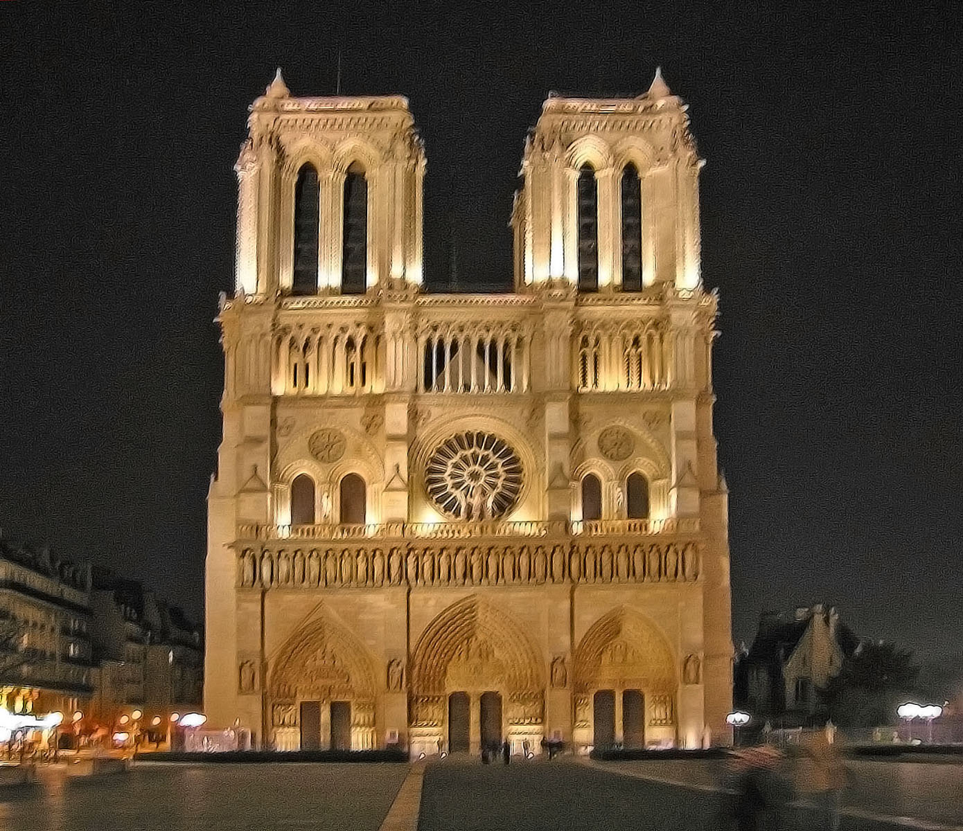 Famous cathedral. Нотердам де пари до целый. Notre Dame de Paris (French).
