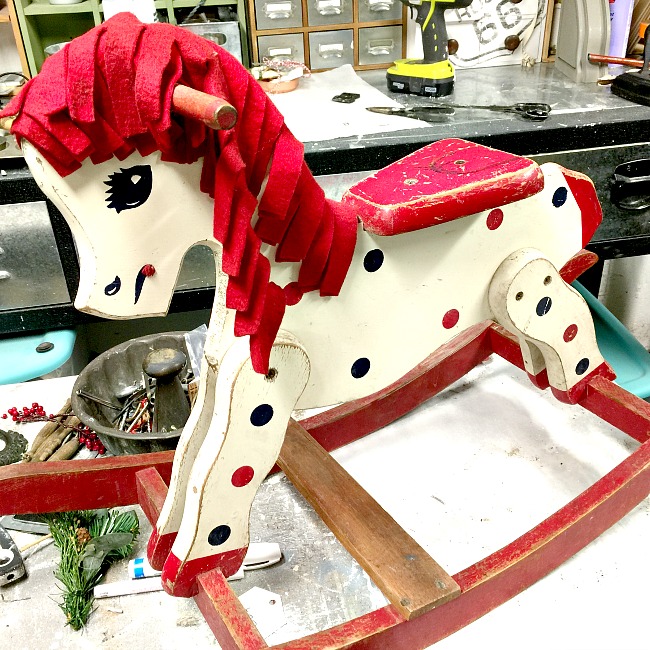 Repainted Vintage Rocking Horse