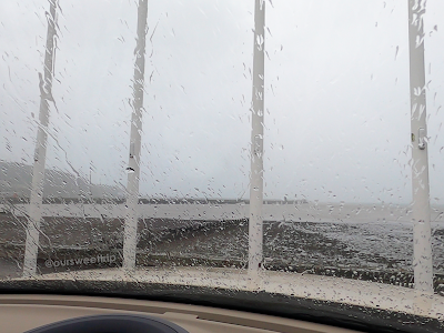 A nossa vista de Oceans Lab enquanto lanchamos no País de Gales