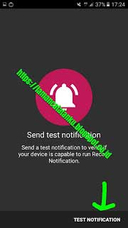 Test notification
