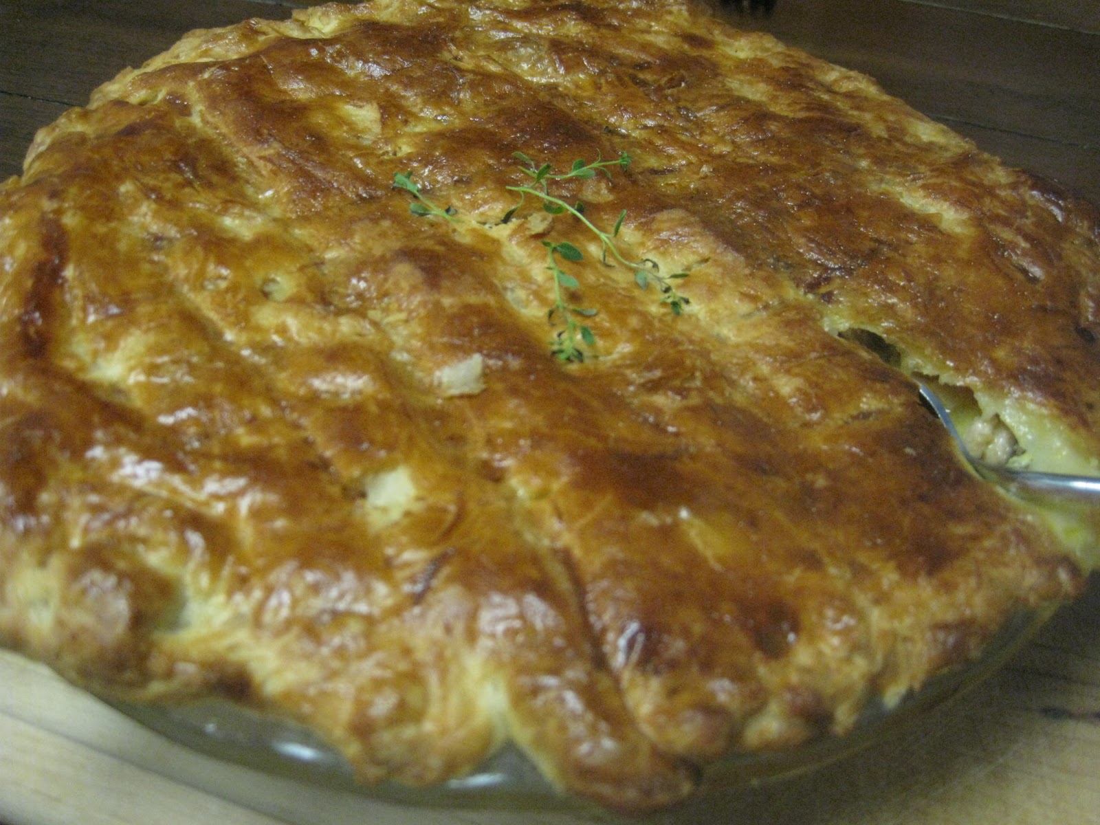 What's for Dinner Chicken, Sausage, and Leek Pot Pie