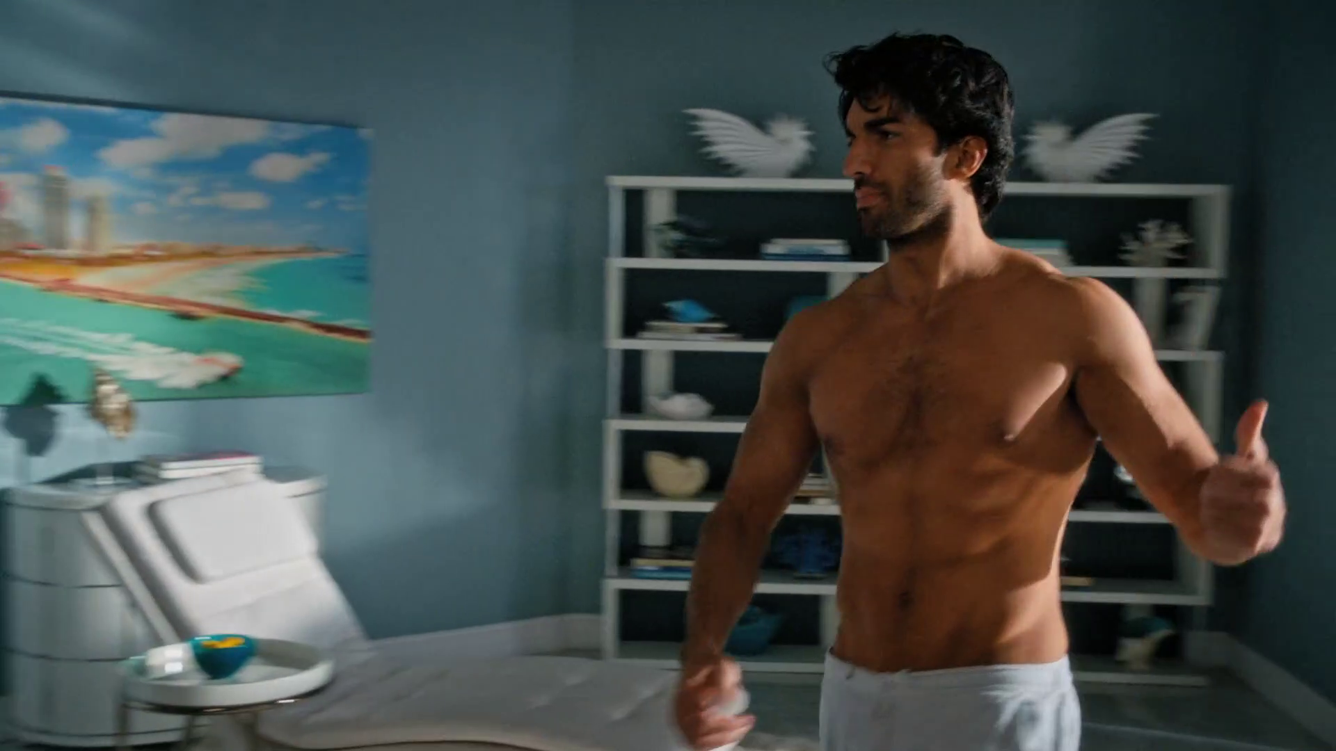 Justin Baldoni shirtless in Jane The Virgin 3-15 "Chapter Fifty-Nine&q...