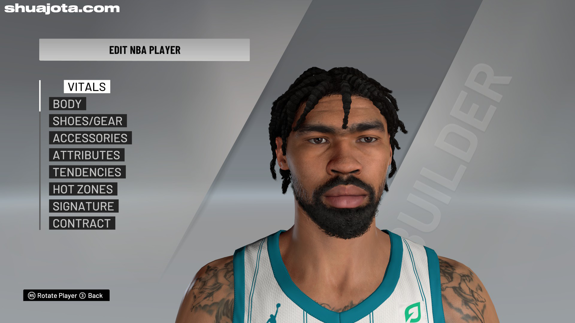NBA 2K22 Nick Richards Official Cyberface for NBA 2K21