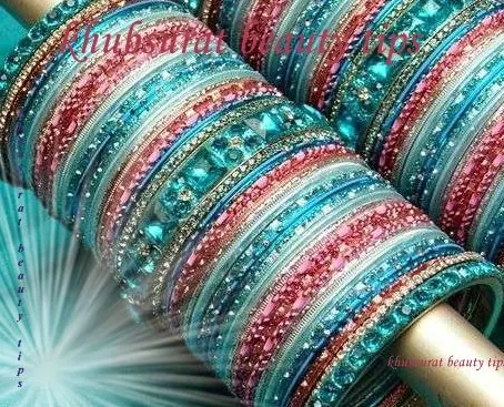 Blue bangles for brides 2014