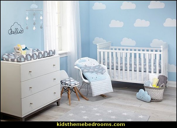 baby nursery cloud theme