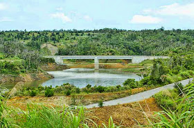 view of dam, scenery, bridge
