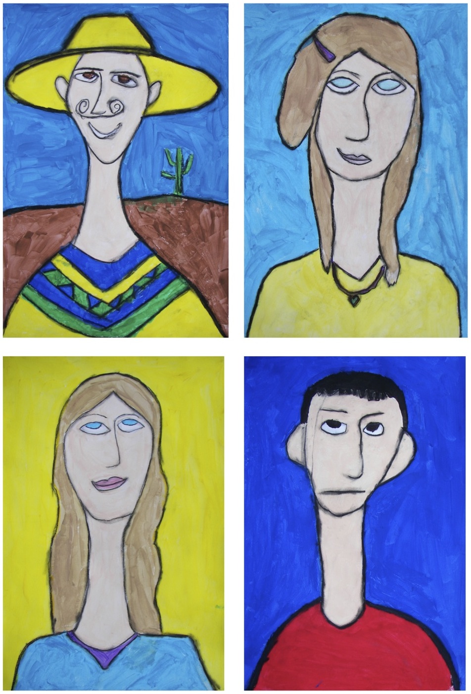 The Rolling Artroom: Modigliani Self Portraits (4-6 Grade)