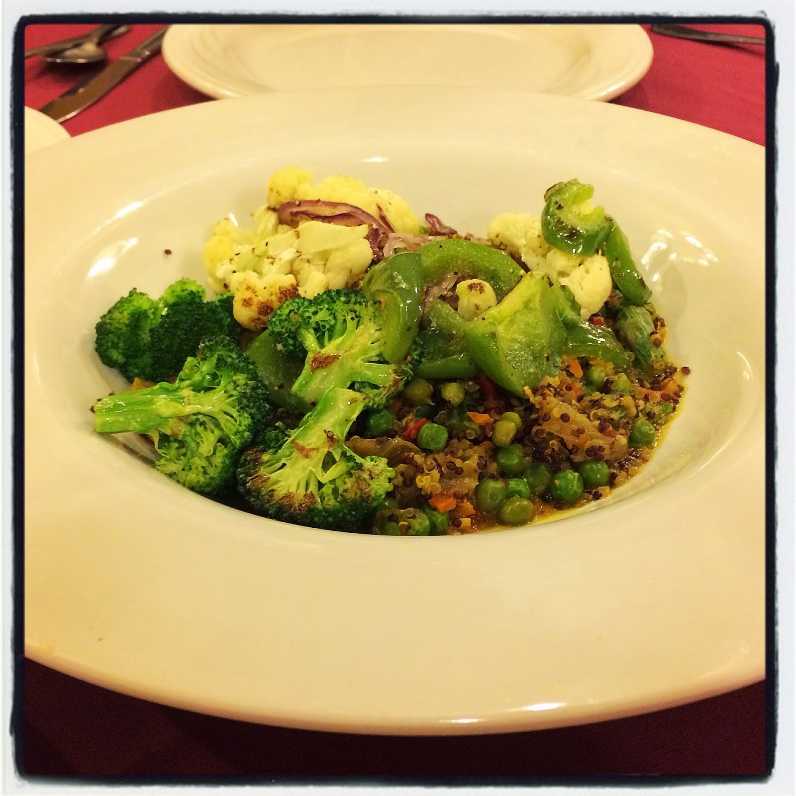 Vegetarian Vegan Quinoa Vegetable Stir Fry at The Bavarian Inn Restaurant Frankenmuth, Michigan Veg Food Options