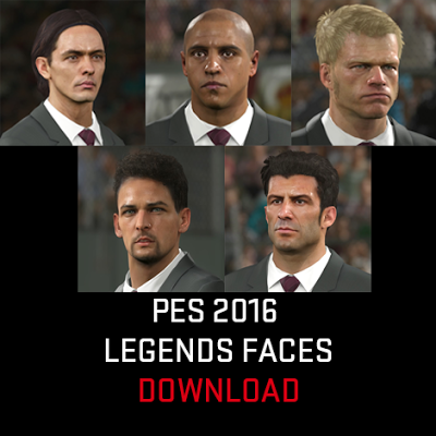 PES 2016 Legends Facepack dan Kits dari DLC 2.0