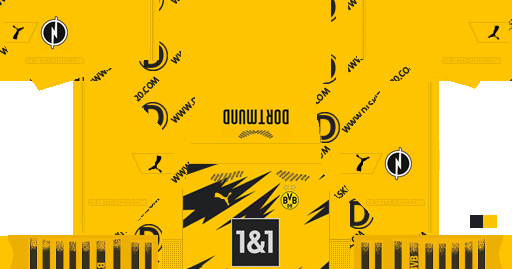 borussia dortmund dream league kit 2020