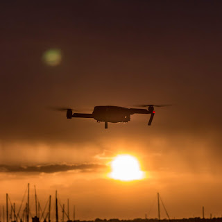 Drone photo of house