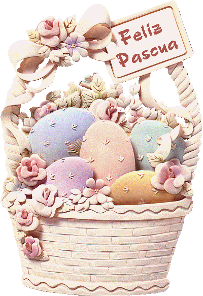 Felices Pascuas 2023 GIF Con Huevos Y Orejas de Conejo | SuperbWishes