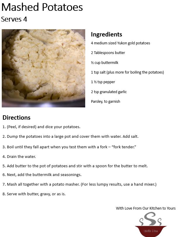 The Secret Steps of Mashed Potatoes Our Kitchen