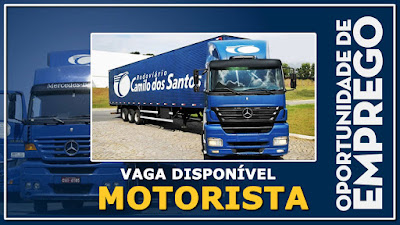 Vaga para motorista em minas gerais