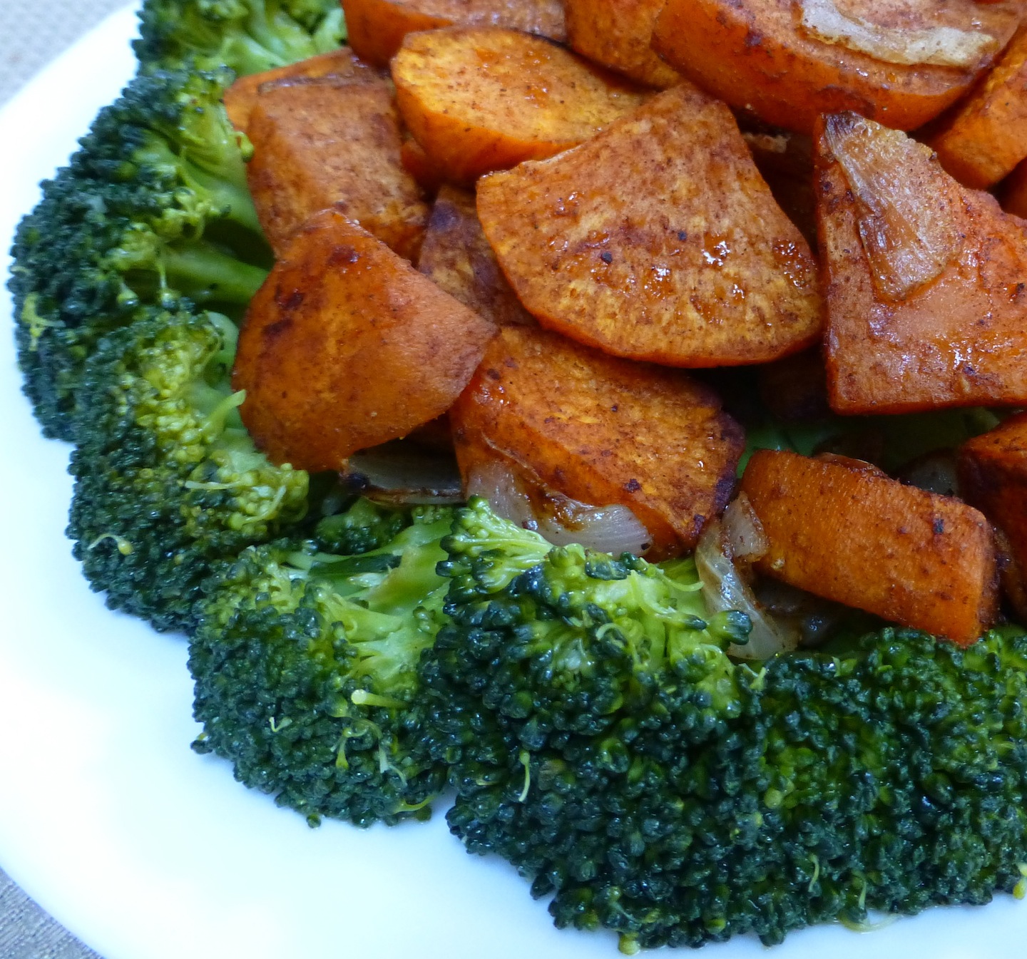 Foods For Long Life Roasted, Pumpkin Pie Spiced Sweet Potatoes On A