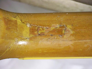 image results for Repair of a Les Paul guitar with snapped neck at headstock