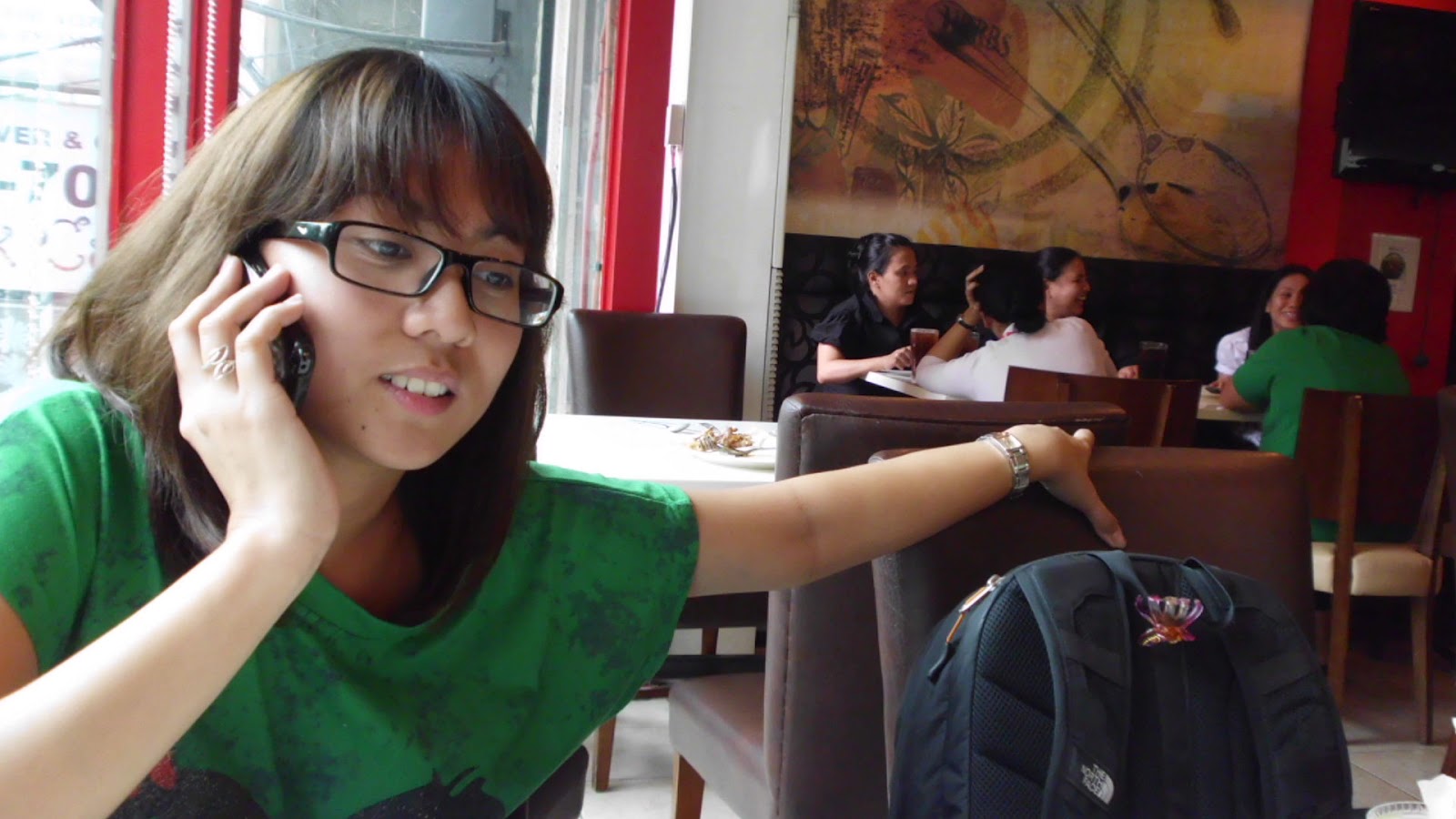 Let's not call her Dora the Explorer, shall we? I know there's the hair, and I know there's the backpack...