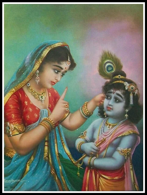 krishna with yashoda maiya images