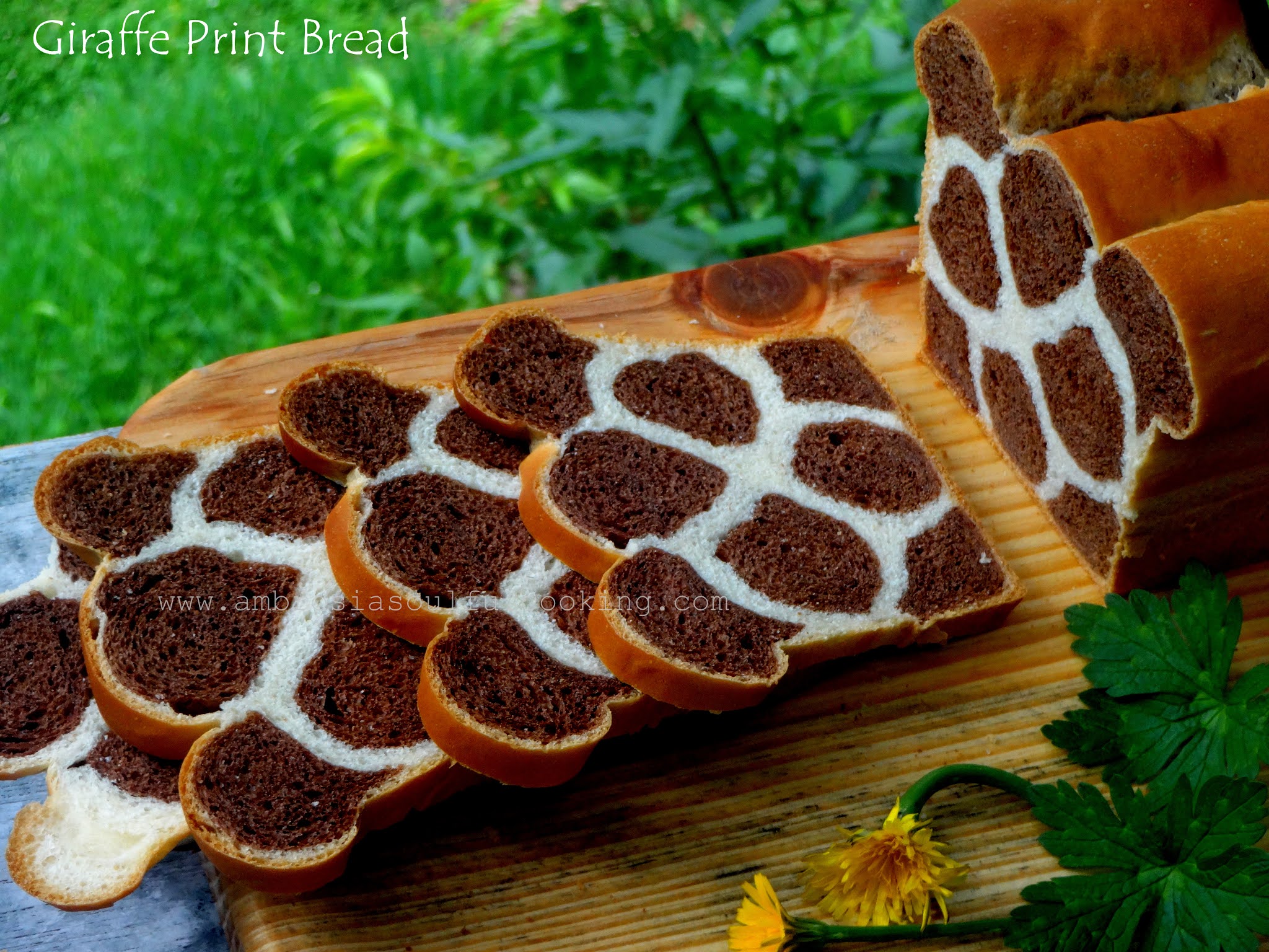 Strømcelle Do Asser Ambrosia: Giraffe Print Bread / #BreadBakers