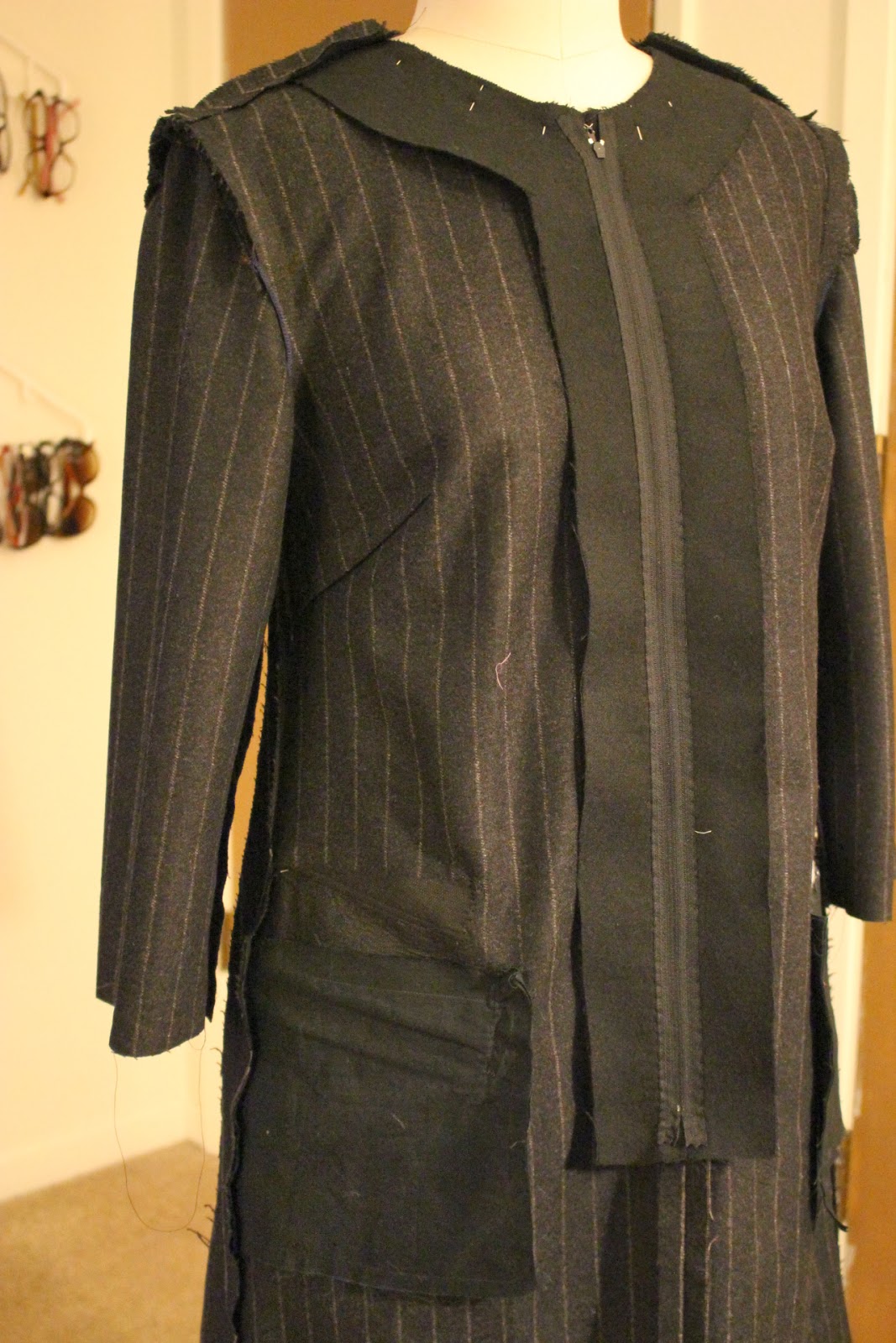 Sew Melodic : Progress Update on the Challenging Coat Dress