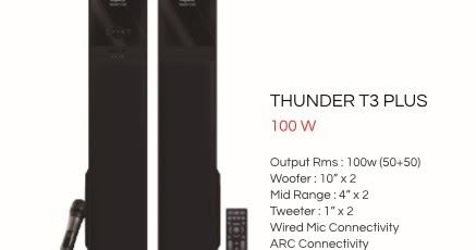 impex multimedia speaker thunder t3 plus