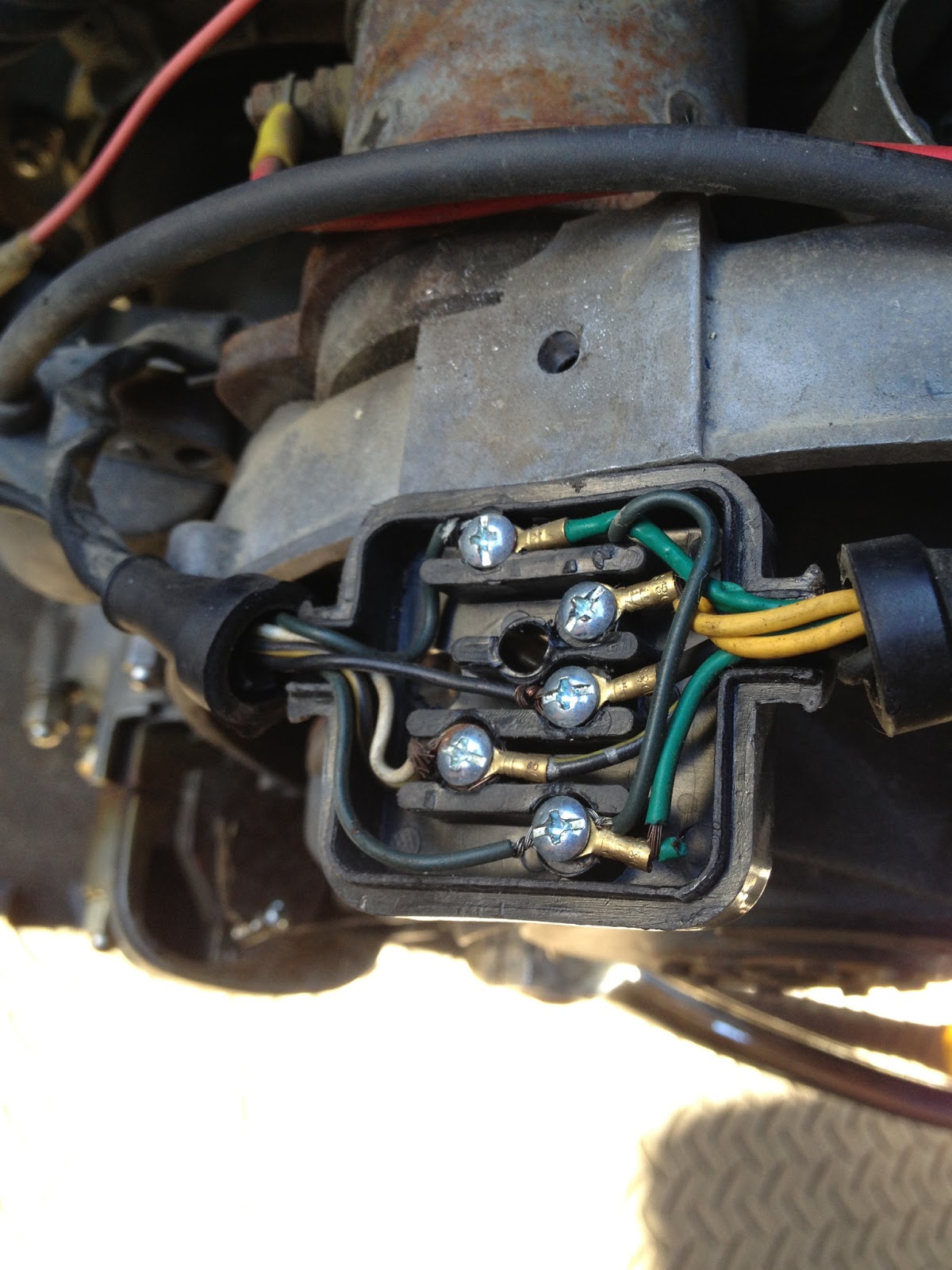 1967 Vespa Sprint 150 (VLBIT) Maintenance Record: Wiring Junction Box