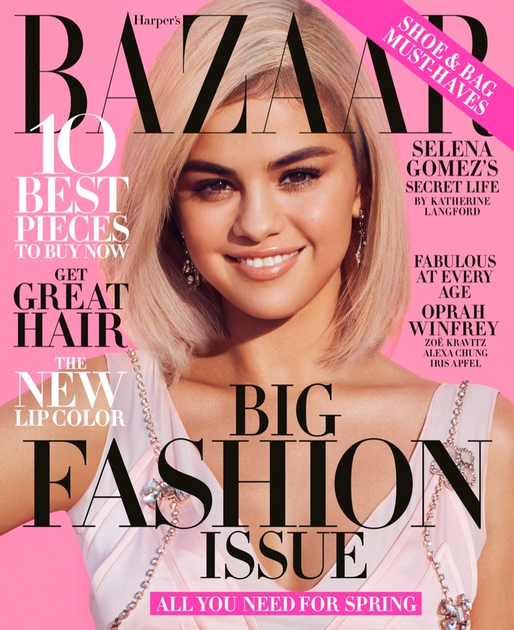 Beauty Mags: Selena Gomez | Harper’s Bazaar US March 2018