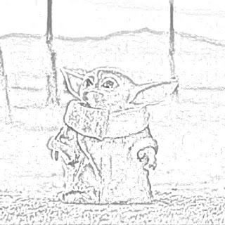 Baby Yoda The Mandalorian coloring.filminspector.com