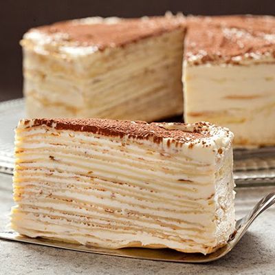 Mille-Crepe Tiramisu Birthday Cake - Recipes 999
