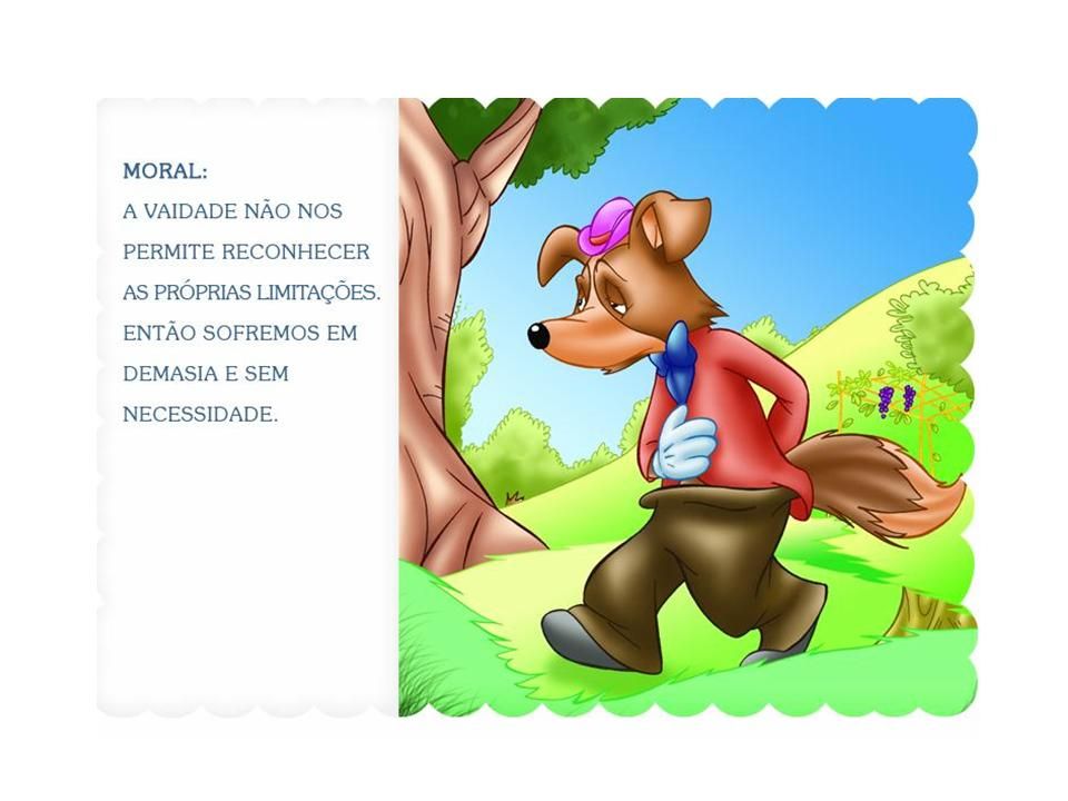 Fábula A Raposa e as Uvas