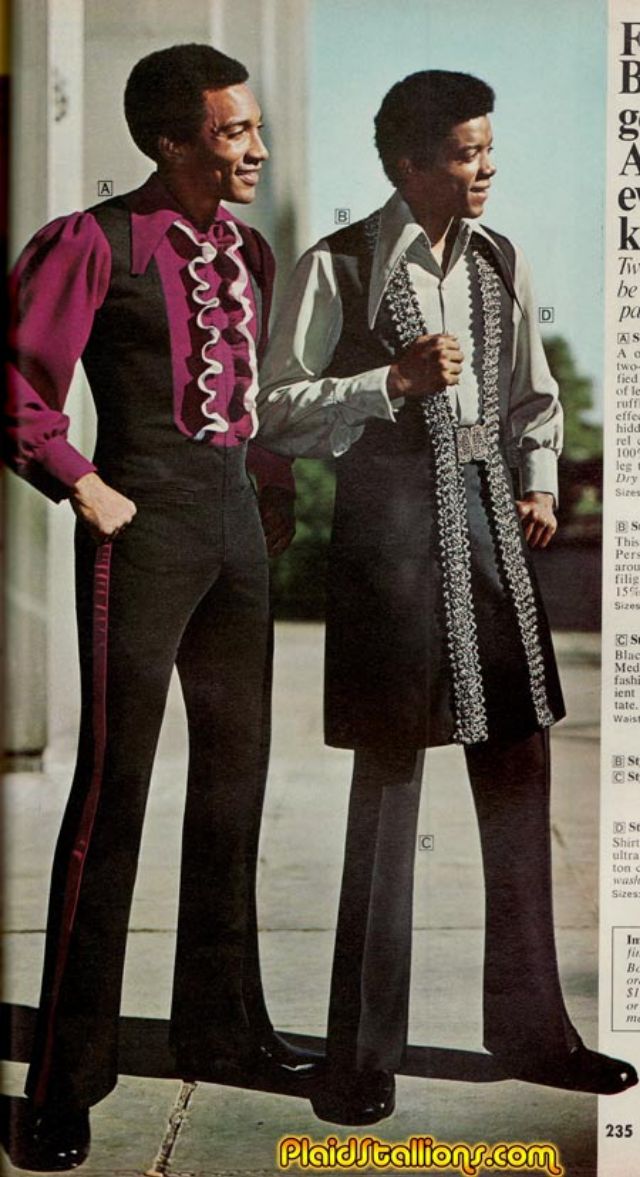 how did black people dress in the 70's