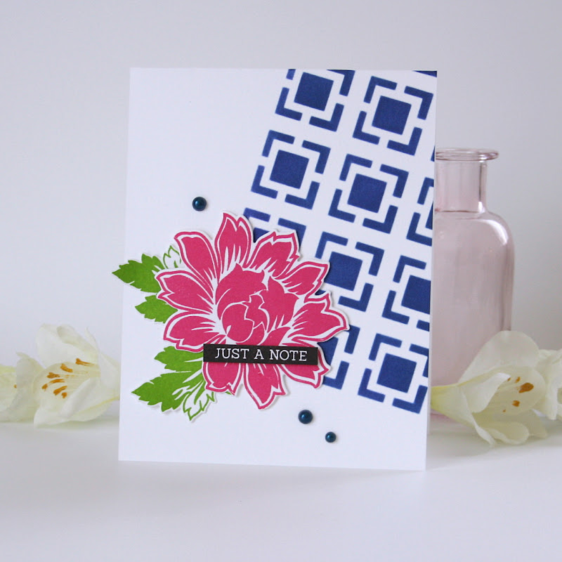 Uniko Beautiful Blooms 1 stamp and die set 