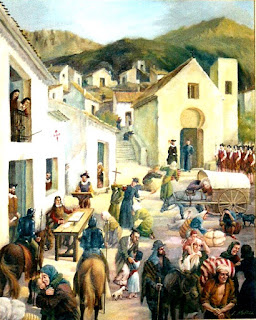 Los moriscos son expulsados de ciudades y aldeas. En el Reino de Valencia, suponían un tercio de la población. Los moriscos son expulsados de ciudades y aldeas. En el Reino de Valencia, suponían un tercio de la población.