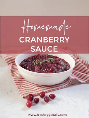 homemade spiced cranberry sauce