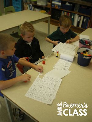 Literacy activity centers for Kindergarten