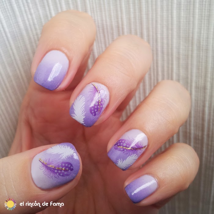 DEGRADADO LILA CON WATER DECALS 