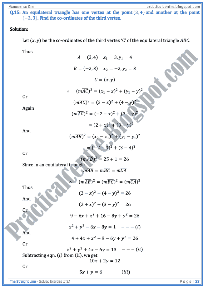 exercise-no-2-1-solved-exercise-the-straight-line-mathematics-xii