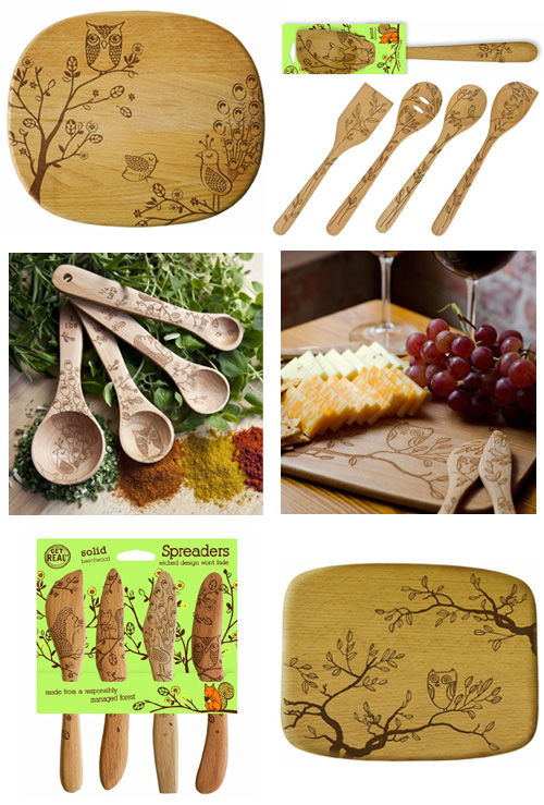 My Owl Barn Talisman Designs Beech Wood Utensils