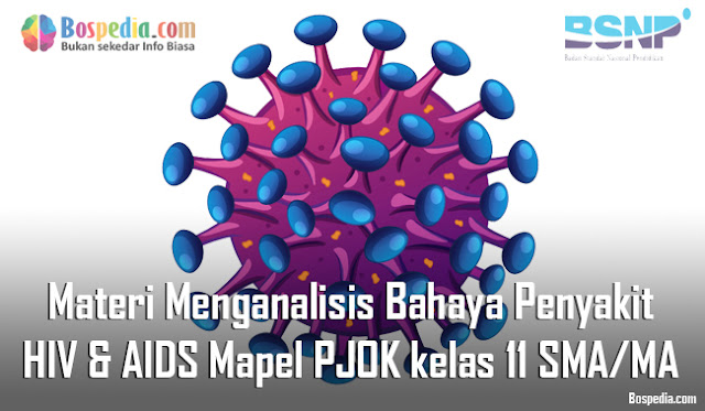 Materi Menganalisis Bahaya Penyakit HIV & AIDS Mapel PJOK kelas 11 SMA/MA