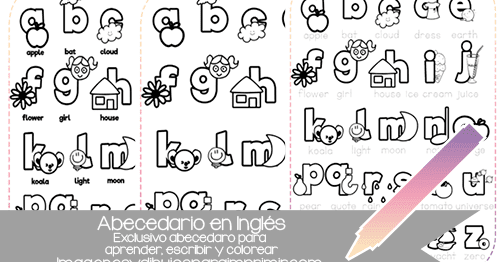 Featured image of post Abecedario Con Dibujos Para Colorear Pdf Mientras colorean las letras del abecedario los ni os practican las curvas y las l neas que conforman las letras y exploran la formaci n y el trazo de cada una de ellas