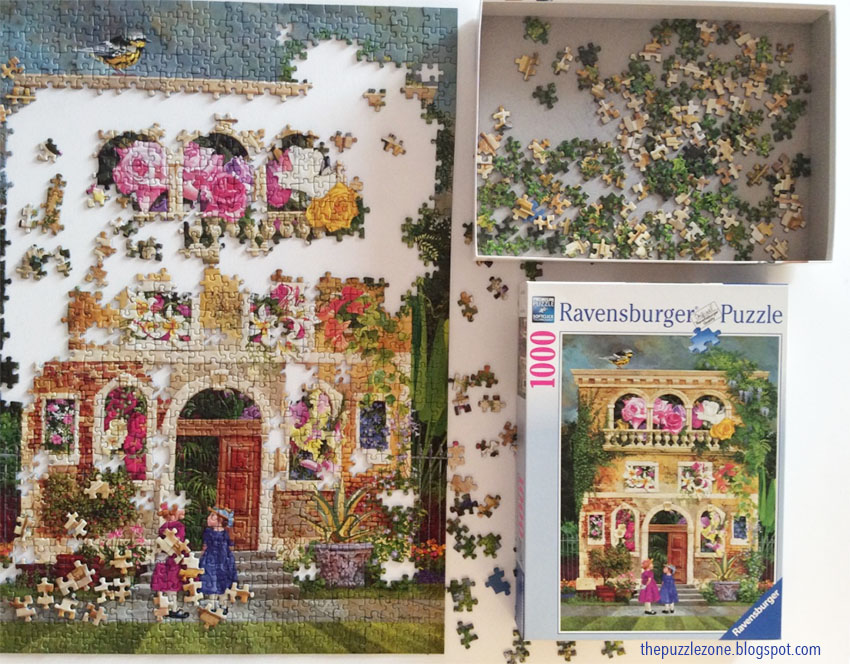 Ravensburger Colorful Garden 1000 pieces jigsaw puzzle review with