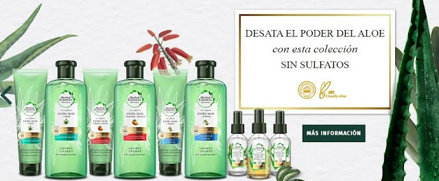 El champú sin sulfatos y siliconas ?Extra Aloe + Mango? de HERBAL ESSENCES para el cabello teñido